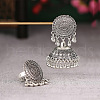 Flat Round & Bell Bohemian Ethnic Style Alloy Stud Dangle Earring & Ring Sets FS-WG67497-01-4