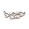 Non-Tarnish 201 Stainless Steel Pendants STAS-B037-03P-2
