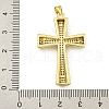 Rack Plating Brass Pave Cubic Zirconia Pendants KK-U029-02G-01-3