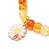 4Pcs 4 Style Acrylic Round Beaded Stretch Bracelets Set BJEW-JB08926-01-5