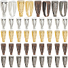 SOFPLATE 480Pcs 4 Colors Brass Snap on Bails KK-SP0002-23-1