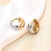 304 Stainless Steel Hoop Earrings EJEW-Z123-01A-GP-3