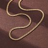2.5MM 304 Stainless Steel Double Box Chain Necklaces NJEW-Q013-05G-1