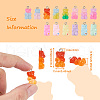 Cheriswelry 28Pcs 14 Style Opaque Resin Pendants RESI-CW0001-07-9