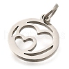 304 Stainless Steel Charms STAS-Z119-08P-2