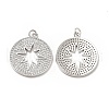 Brass Micro Pave Cubic Zirconia Pendants KK-E068-VB430-1