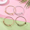 10Pcs 5 Color Adjustable Brass Expandable Bangle Making BJEW-LS0001-02-5