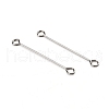 Tarnish Resistant 304 Stainless Steel Eye Pins STAS-I141-01C-P-2