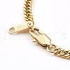 Women's 304 Stainless Steel Diamond Cut Curb Chain Bracelets BJEW-JB06019-01-3