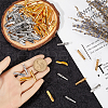 Gorgecraft 240Pcs 2 Colors Iron Cord Lock Ends FIND-GF0006-96-3