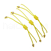 3Pcs 3 Styles Gemstone Braided Bead Bracelets BJEW-JB11146-02-5