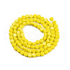 Opaque Solid Color Glass Beads Strands GLAA-N052-05B-A05-2