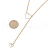 Brass Heart Pendant Necklaces NJEW-JN04838-3