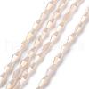 Opaque Glass Beads Strands GLAA-P001-04A-04-1