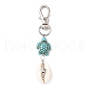 Cowrie Shell Pendant Decorations HJEW-JM03273-02-2