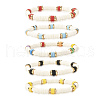 Disc Beads Stretch Bracelet for Teen Girl Women BJEW-JB06985-1