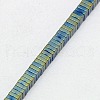 Electroplate Non-magnetic Synthetic Hematite Heishi Beads Strands G-J171B-3x3mm-04-3