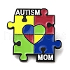 Autism Mom Puzzle Enamel Pins JEWB-M029-05EB-1