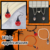 ARRICRAFT 30Pcs 3 Styles Halloween Dyed Synthetic Turquoise & Alloy Pendants FIND-AR0005-28-6