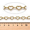 Ion Plating(IP) 304 Stainless Steel Heart Link Chains CHS-S012-18G-2