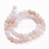 Natural Pink Aventurine Beads Strands X-G-F520-56-6mm-2