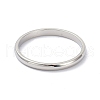 Non-Tarnish 2mm Polished Plain Dome Finger Ring for Girl Women RJEW-C012-05E-P-2