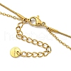 Ion Plating(IP) 201 Stainless Steel Double Layer Necklaces NJEW-K270-15G-3