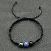 Adjustable Unisex Mixed Stone Round Braided Bead Bracelets DM7161-5-1