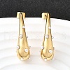Teardrop 304 Stainless Steel Stud Earrings EJEW-D315-07G-2