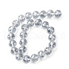 Transparent Electroplate Glass Beads Strands EGLA-N002-34F-F03-4
