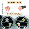 10Pcs 10 Style Magnetic Ferromanganese Iron & Plastic Air Vent Clips JEWB-AB00026-2