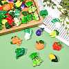 SUNNYCLUE 44Pcs 11 Style Opaque Resin Cabochons CRES-SC0002-14-4