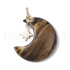 Natural & Synthetic Mixed Gemstone Pendants PALLOY-JF02558-3