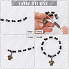 SOFPLATE 300Pcs 5 Styles Tibetan Style Alloy Tube Bails TIBE-SP0001-03AB-6