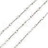 Tarnish Resistant Handmade 304 Stainless Steel Wave Link Chains CHS-G025-14P-1
