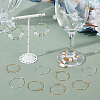 Beebeecraft 100Pcs 2 Colors 316 Surgical Stainless Steel Wine Glass Charms Rings STAS-BBC0005-95B-4