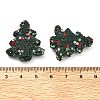 Christmas Tree Polymer Clay Rhinestone Beads CLAY-NH0001-14H-3