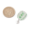 Glass Seed Beaded Hot Air Balloon Pendants PALLOY-MZ00662-01-2