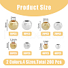 HOBBIESAY 200Pcs 8 Styles Alloy Spacer Beads FIND-HY0003-19-2