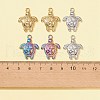 6Pcs 3 Colors 201 Stainless Steel Pendants STAS-FS0001-31-4