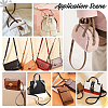   5Pcs 5 Colors Adjustable PU Leather Bag Shoulder Straps FIND-PH0017-08-6