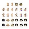 Boutigem 28Pcs 14 Style Printed Alloy Pendants FIND-BG0001-04-10