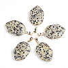 Natural Dalmatian Jasper Pendants G-S344-12B-1