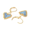 304 Stainless Steel Leverback Earrings for Women EJEW-MZ00408-04-3