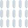 CHGCRAFT Faceted Bullet Opalite Double Terminated Pointed Beads G-CA0001-57-1