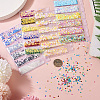  5 Bags 5 Styles Plastic Nail Art Glitter Sequins MRMJ-TA0001-32-7