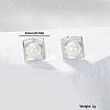 Exquisite 925 Sterling Silver Square Stud Earrings BC7364-2-1