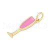 Brass Enamel Pendants KK-U062-02A-02-2