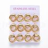 304 Stainless Steel Stud Earrings EJEW-L241-03G-3