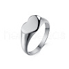 Heart 304 Stainless Steel Finger Rings for Women FS-WGDCCF4-02-3